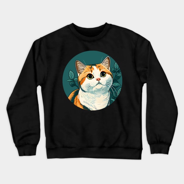 Funny Fat Cat - Chonk Meme Cat Crewneck Sweatshirt by Freeman Thompson Weiner